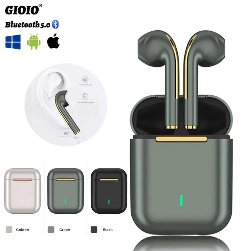 Беспроводные наушники J18 TWS влагозащита IPX5 Hi-Fi музыкальные для Iphone Huawei Samsung Xiaomi