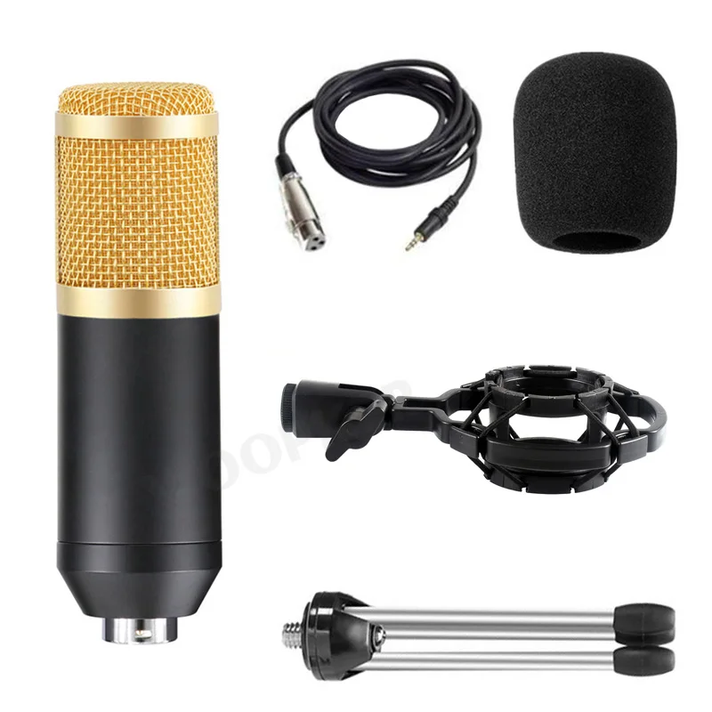 Professional Condenser Microphone BM 800 Set for PC Computer with Tripod and Shock Mount Microfone BM800 Kit Studio Mic 