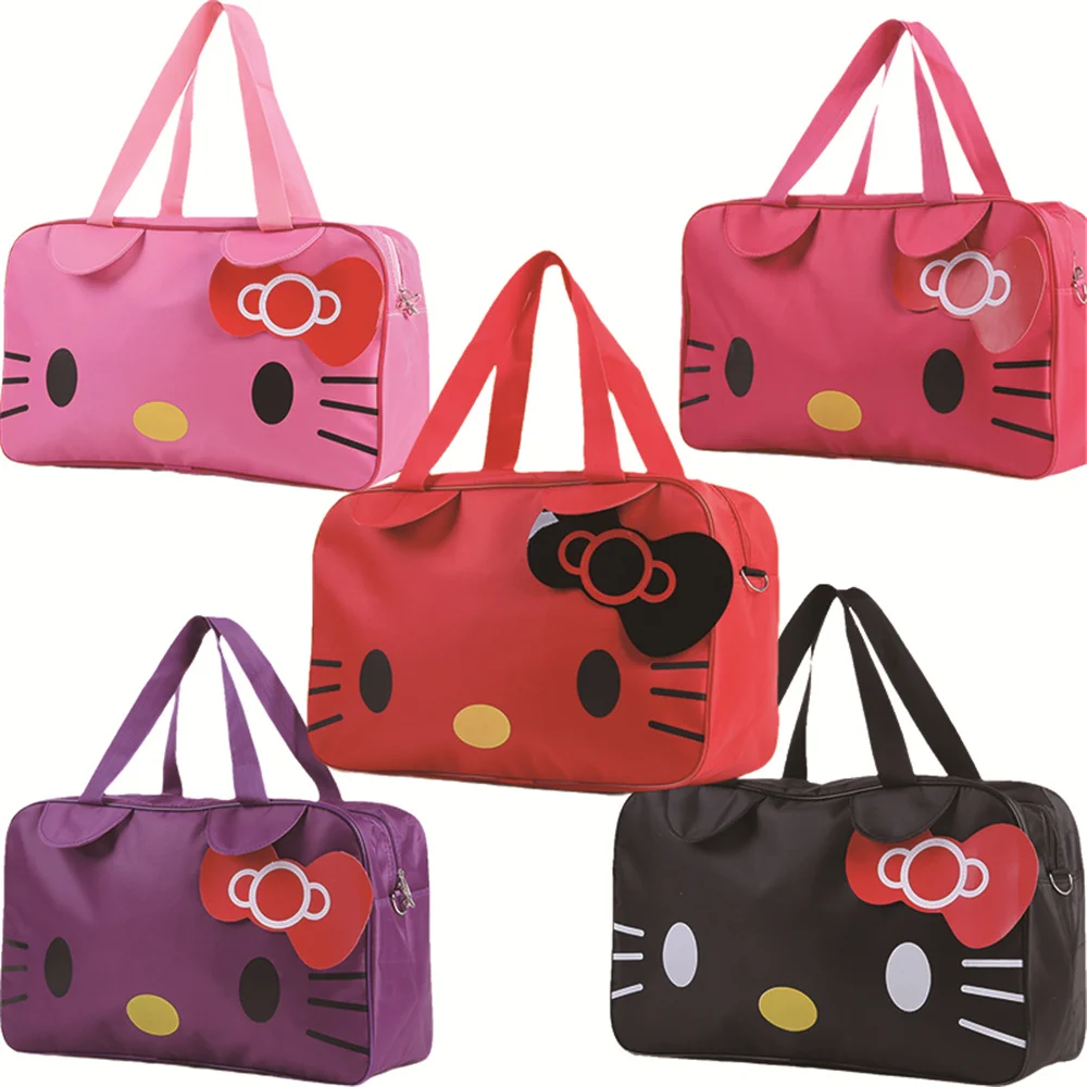 Переносная дорожная сумка Hello Kitty с рисунком из мультфильма водонепроницаемая