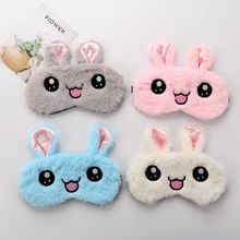 Повязка на глаза с мультяшным Кроликом, маска для глаз для сна, повязка на глаза, мягкие плюшевые маски для глаз, повязка на ресницы, расслабляющий сон, повязка на глаза для сна