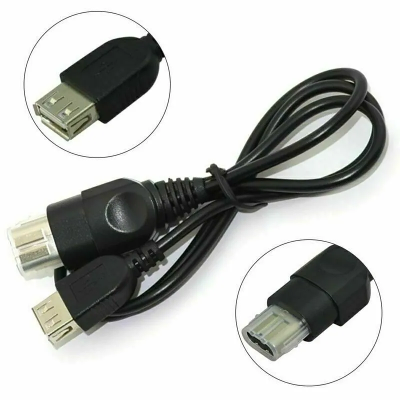 

Adapter Cable Cord For Microsoft Xbox Console Controller To USB Female Converter