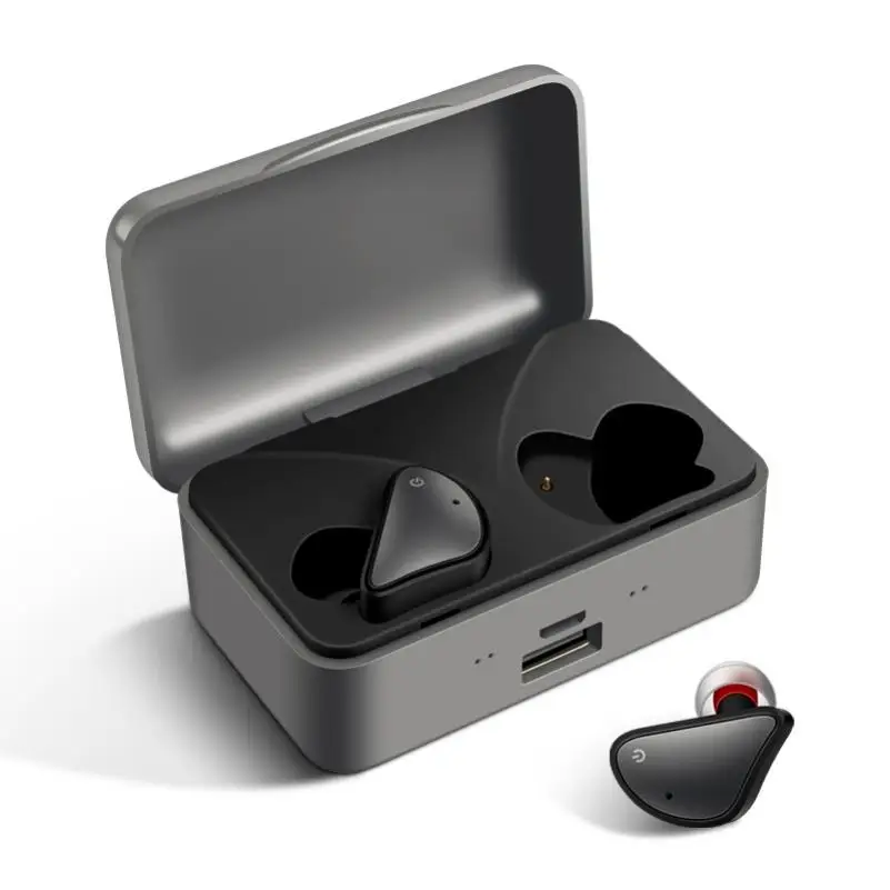 

TWS D017 Wireless Headphones Bluetooth Earphone Sports Music Bluetooth 5.0 Earbuds With Mic 1200Ma Power Bank HiFi Headphone