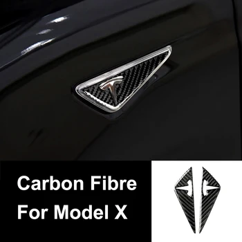 

For Tesla Model X Car Side Camera Protection Cover Turn Signal Indicator Autopilot Decor Stickers Decals External Accessories