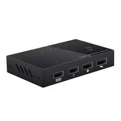 4 порта USB 2,0 hdmi KVM переключатель ПК обмен VGA коммутатор разветвитель коробка для обмена Pendrive принтер клавиатура мышь KVM