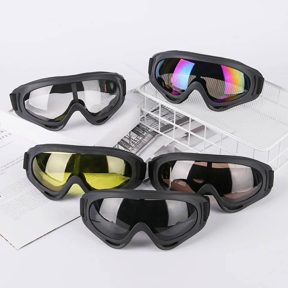 1Pc Eye Protection Safety Riding Goggles Dustproof Sunglasses Windproof Fashion Eyewear Glasses For Outdoor Sports Cycling 2