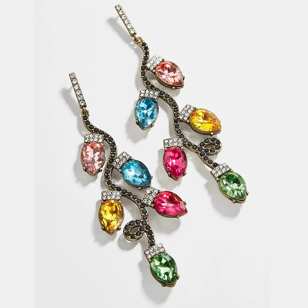 Miwens, акриловые серьги-капли ручной работы с разноцветными блестками, женские роскошные яркие серьги-подвески, украшения, Рождественский подарок - Окраска металла: 2