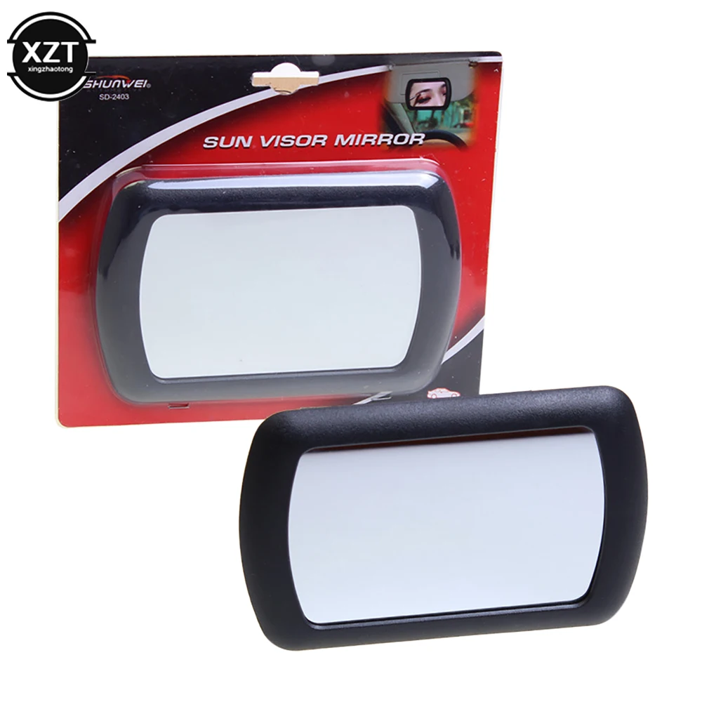 X Autohaux Noir Tri-fold Voiture Intérieur Pare-soleil Voyage Maquillage  Cosmétique Vanity Mirror Car Parasol Vanity Mirror