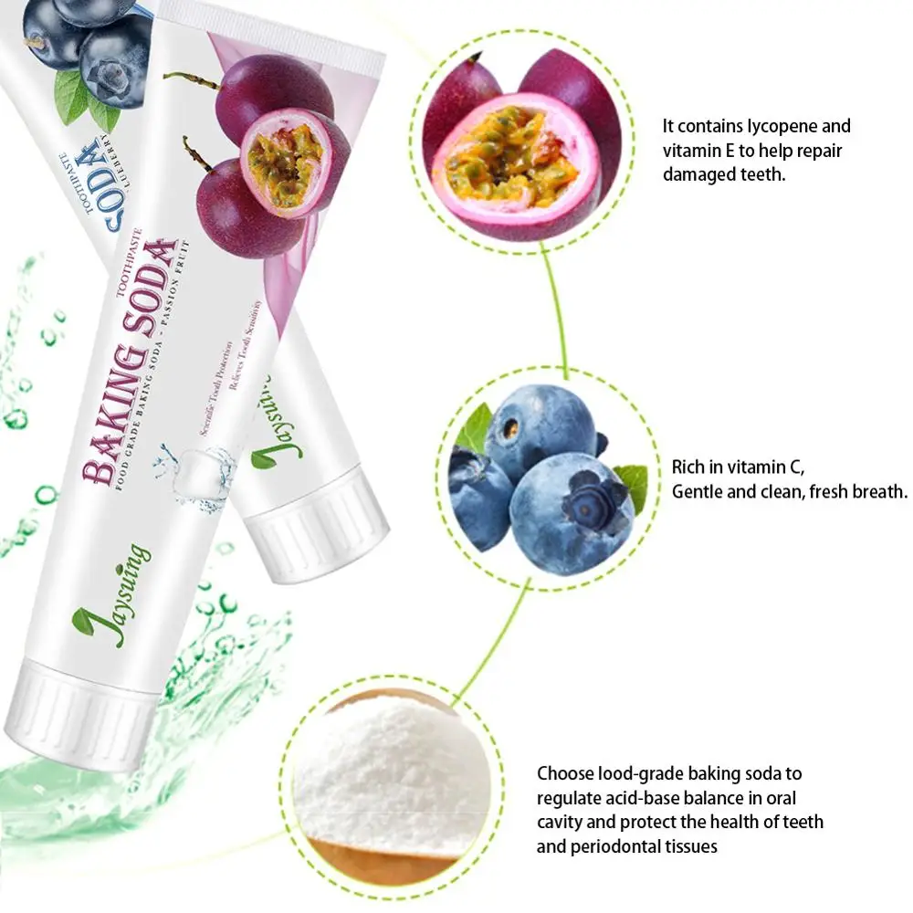

Toothpaste 110G Whitening Teeth Baking Soda Toothpaste Health Tooth Cleaning Oral Care Whitening Compression Type