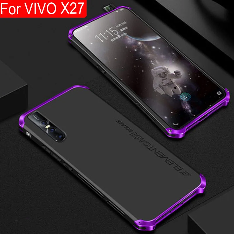Металлический каркас для телефона Крышка для VIVO X27 x27 тонкий жесткий алюминиевый Гибридный чехол из поликарбоната для VIVO X 27 CasesFor VIVO X2 7 Funda