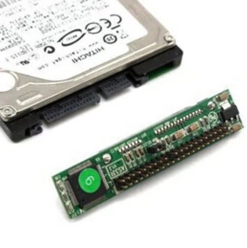 2 5 дюймов HDD SSD Serial ATA 7 + 15P Female to 44 Pin Male PATA IDE Port Adapter Card &quotSATA конвертер для