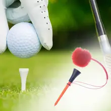 1pcs Golf Tee Plastic Nails Of Different Colors Anti-lost Straps Men's Accessory Golf Golf Tee Accessories Golf Z0N2