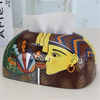 

Creative New Chinese Art Ceramic Tissue Box Household Paper Box Restaurant Decoration Arts Tissue Box Business Gift M3755