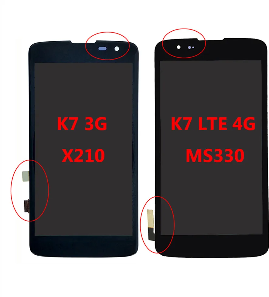 Для LG K7 X210 X210DS MS330 LS675 ЖК дисплей + сенсорный экран и дигитайзер полная сборка с