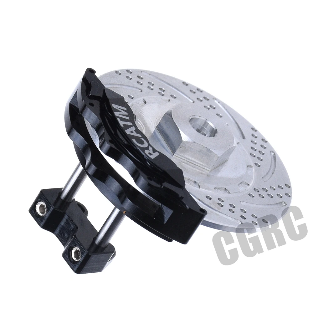 4 шт. CNC Металлические Передние Задние тормозные диски суппорты для 1/10 RC Гусеничный автомобиль Traxxas TRX4 Defender Bronco G500 TRX6 G63 OP запчасти