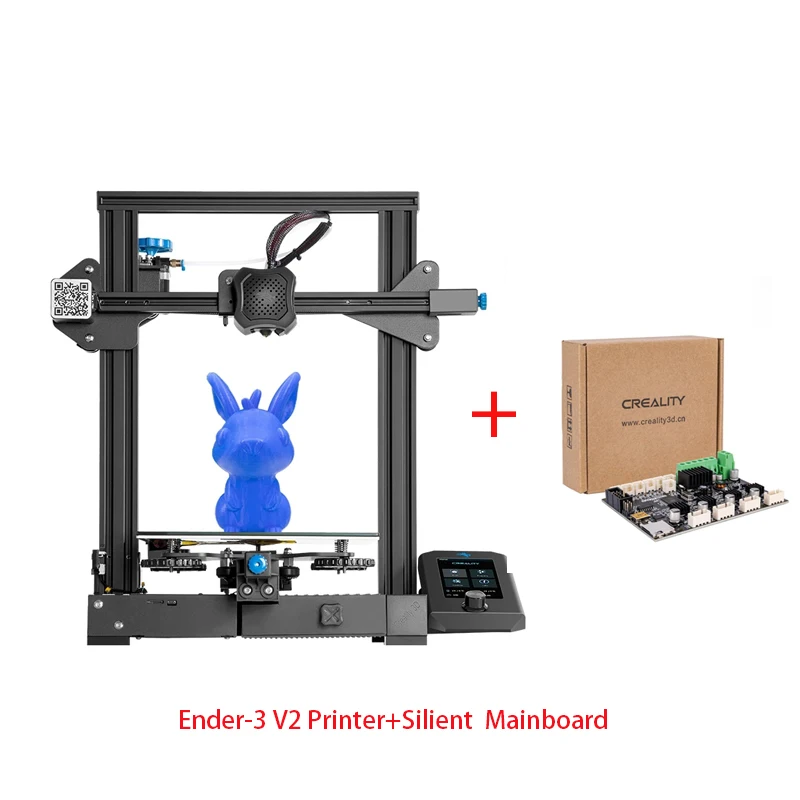 Creality 3D Printer Ender 3 V2 Upgraded Silent Motherboard Mainboard for Carborundum Glass Platform LCD Screen Printing Machine best resin 3d printer 3D Printers