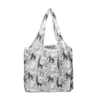 

Fashion travel foldable shopping bag waterproof shoulder portable thickened portable shopping bag environmental protection