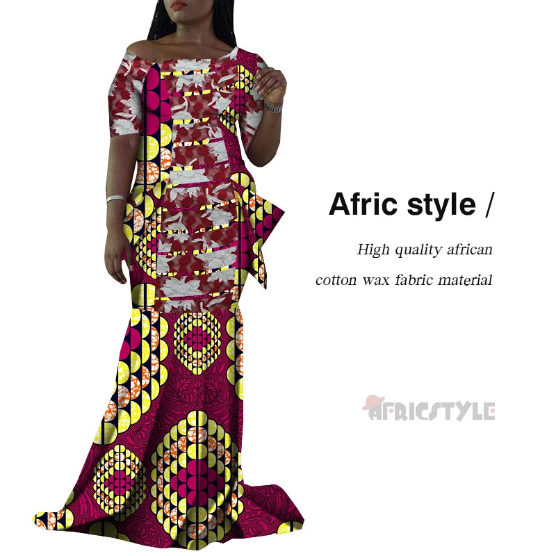 Nuevo baunin Riche estampado AnkaraDresses ropa Africana vestidos largos de retazos de talla grande Dashiki vestidos africanos pa