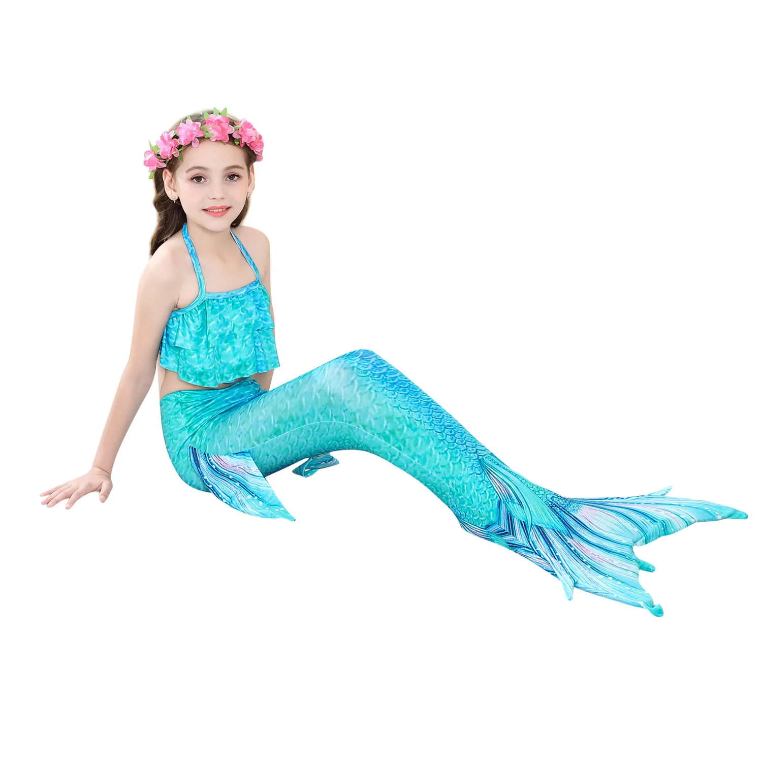 Hot Girls Mermaid Tail With Monofin For Swim Mermaid Swimsuit Mermaid Dress Swimsuit Bikini cosplay costume