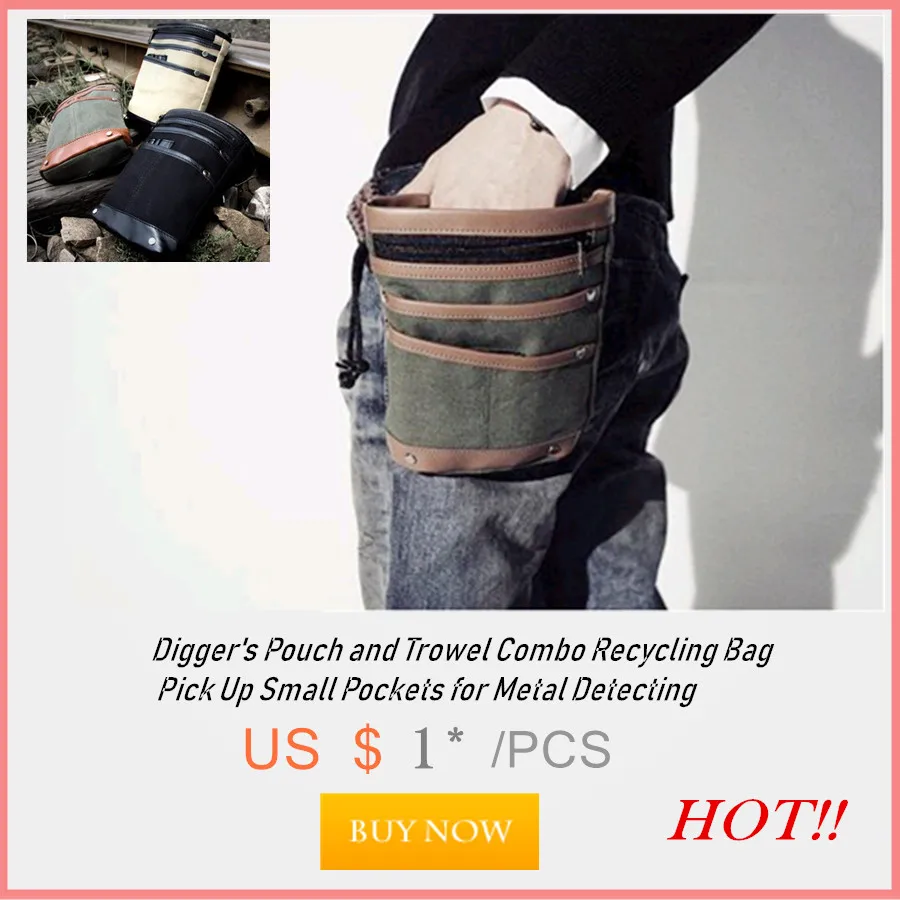 Metal Detector Digger Waist Bag Portable Waist Bag Pole Package Fishing Tackle Bag Metal Detecting Pouch Bag heavy duty tool bag