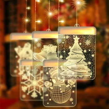 

LED Christmas Chandelier Different Patterns Room Holiday Decoration Light String Waterproof Fairytale Flashing Star Chandelier