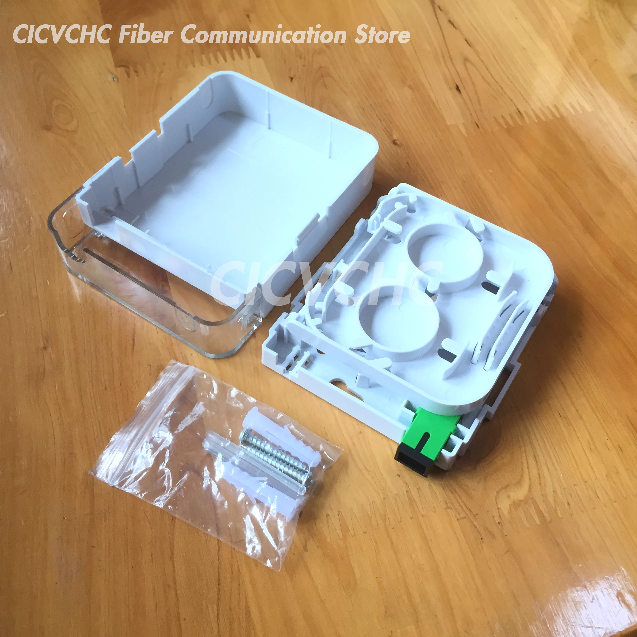 10pcs Fiber Terminal Box with Simplex SC and Dust Cover/FTTH ODN