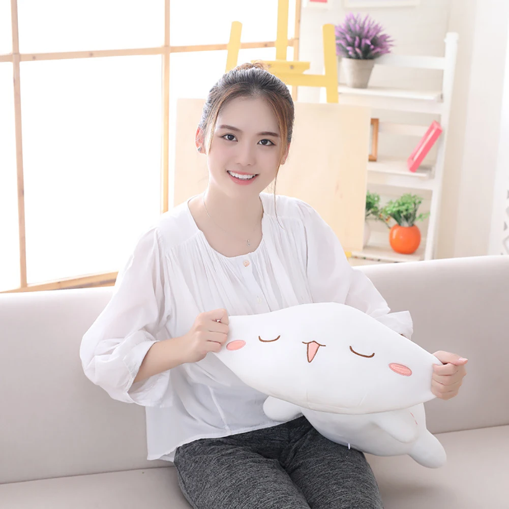 Kawaiii лежащий Кот, животное, кукла, плюшевая домашняя подушка для дивана, детская игрушка, подушка для дивана, Декор, Мультяшные плюшевые игрушки для детей, подарок для детей