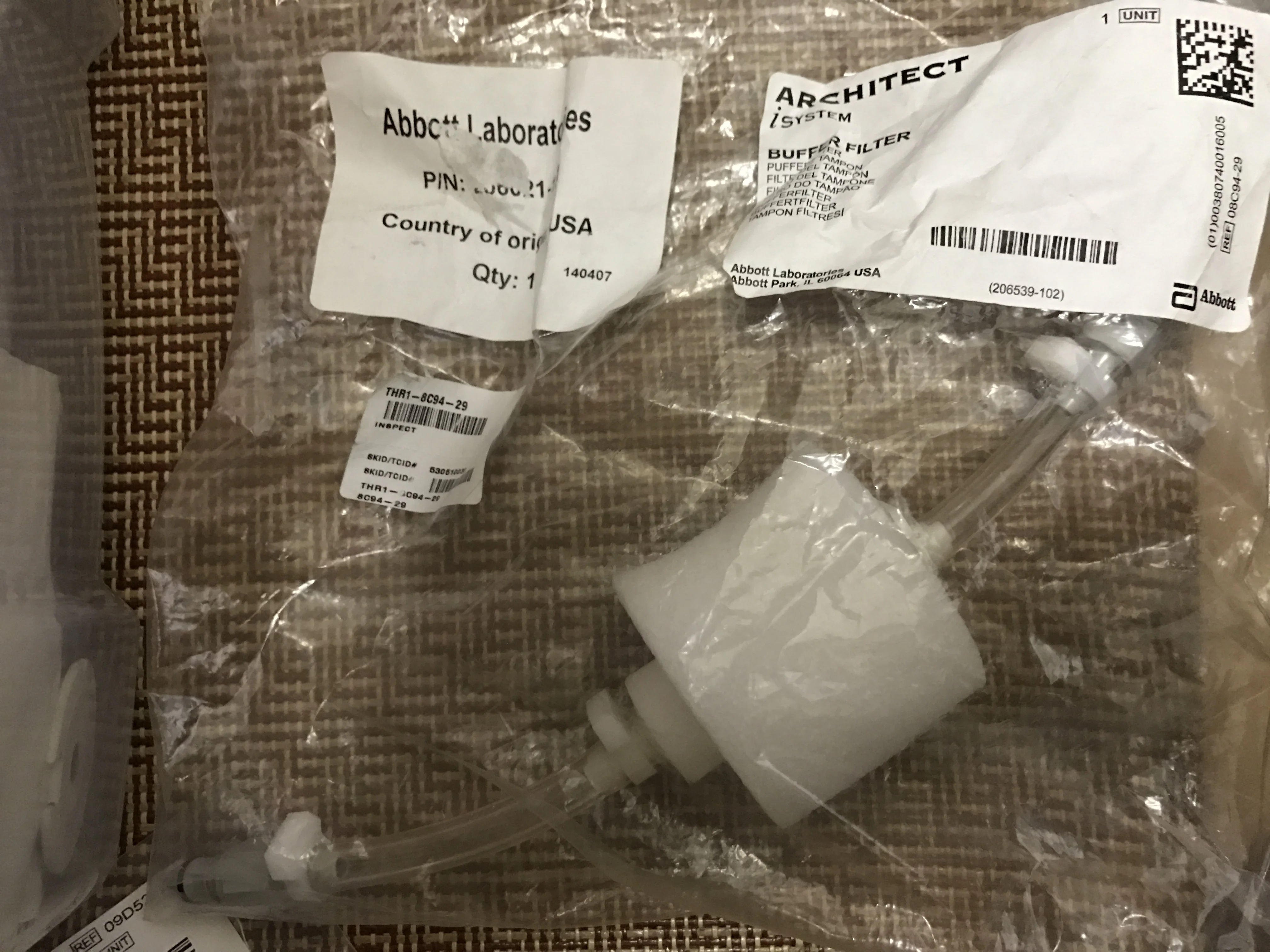 

Буферный фильтр 08c94-29 Abbott I1000 2000