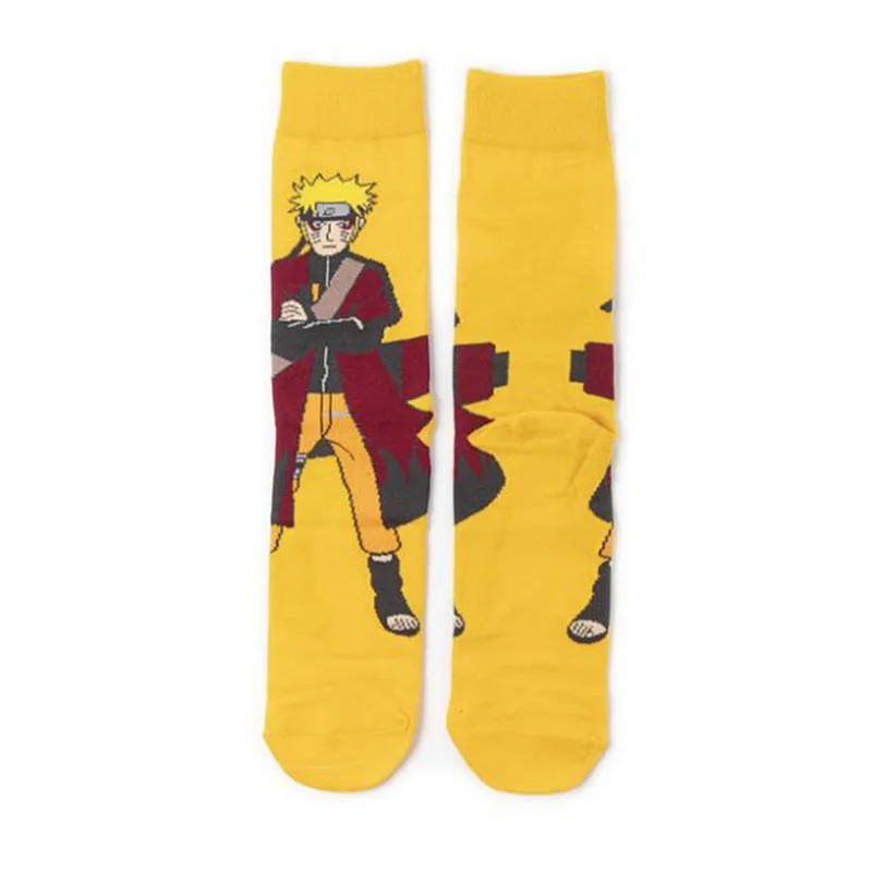 Носки из хлопка с героями мультфильмов «комиксы ниндзя», мужские носки с персонажами из аниме, носки без пятки - Цвет: 1