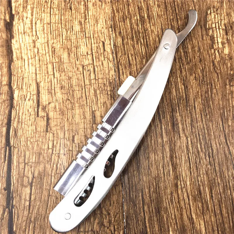 Feather Knife Holder Folding Stainless Steel Eyebrow Shaping Knife Shaving Razor Blade Shelf Shaving Knife G0726 1 Feather Knife Holder Folding Stainless Steel Eyebrow Shaping Knife Shaving Razor Blade Shelf Shaving Knife G0726 3