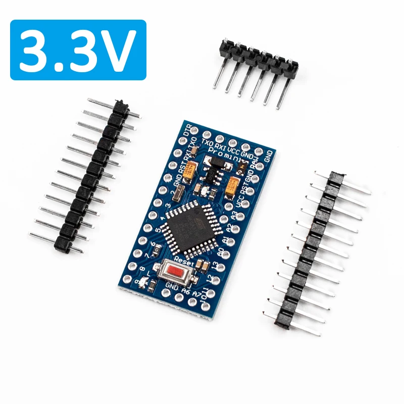 Pro Mini 328P-AU 3V3 1 шт./лот ATMEGA328P Pro Mini 328 мини ATMEGA328 3,3 В/8 МГц 5 В/16 МГц для Arduino - Цвет: Pro Mini 328P-AU 3V3