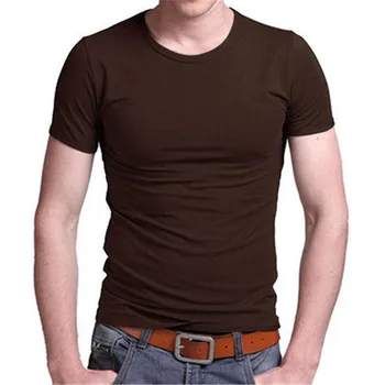 

2227- short-sleeved men's t-shirt summer new loose five-point sleeve T-shirt