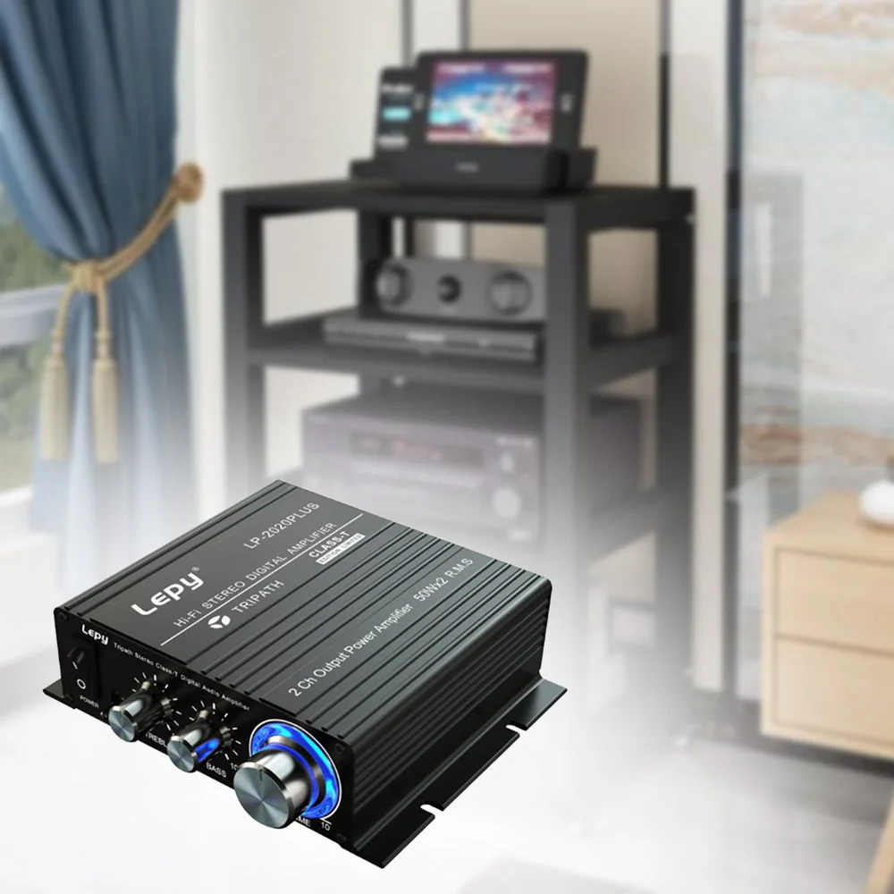 Lepy LP-2020PLUS Hi-Fi стерео цифровой усилитель класса T цифровой аудио усилитель мощности мини домашний стерео аудио усилитель 50 Вт* 2