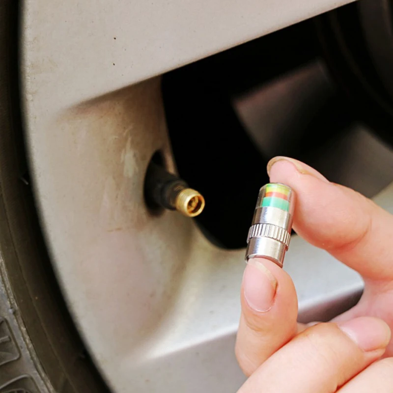 YCCPAUTO 4 шт. 2.0Bar 30Psi датчик давления в шинах автомобиля мотоцикла индикатор давления в шинах колпачок авто монитор диагностические инструменты