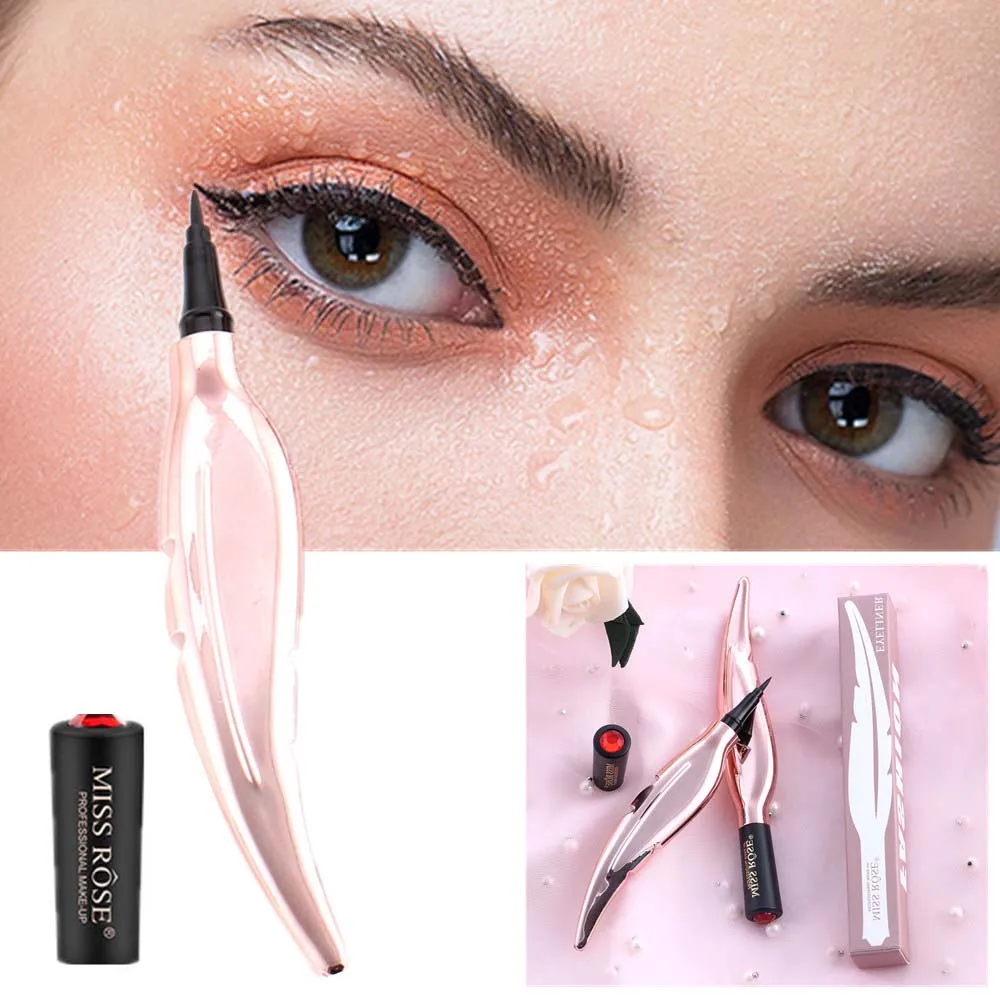 Feather Eyeliner Waterproof Black Liquid Eyeliner Pencil Long Lasting Women Natural Eye Liner Pen Cosmetic Makeup Tool Feather Eyeliner Waterproof Black Liquid Eyeliner Pencil Long Lasting Women Natural Eye Liner Pen Cosmetic Makeup Tool
