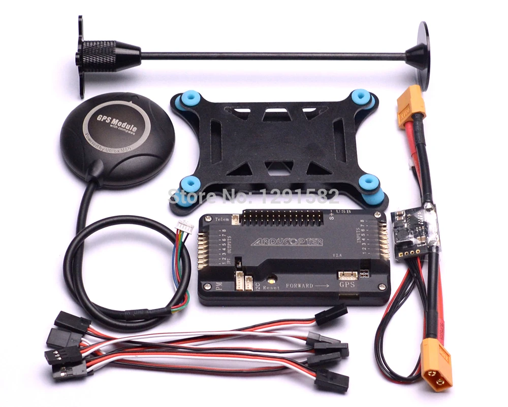 

Hot S500 X500 F450 Quadcopter Frame Kit APM2.6 Flight Controller 2212 920kv 30A simonk ESC M8N GPS Power Module 1045 Flysky FS I