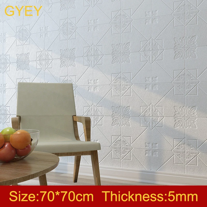 

Self adhesive Waterproof TV Background Wallpapers solid 3D Wall Sticker Living Room Wallpaper Mural Bedroom Decorative Stickers