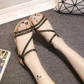 

Women Sandals Flip Flops Slip-on Slippers For Ladies Flat Sandal Summer Women Shoes Chaussure Femme Sandalias Black Beige