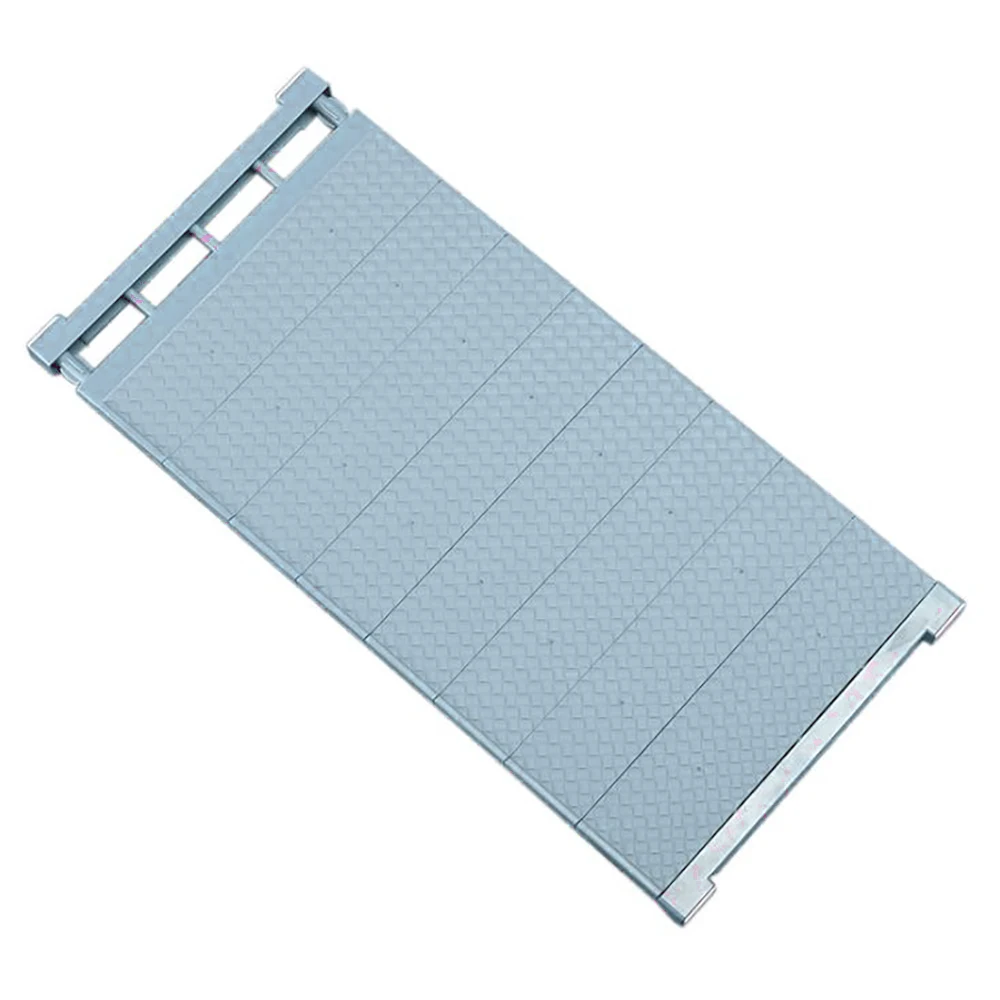 Бытовой регулируемый шкаф хранения Держатели полка для ванной KitchenSpace экономии шкаф декоративные полки для шкафа Держатели - Цвет: Синий