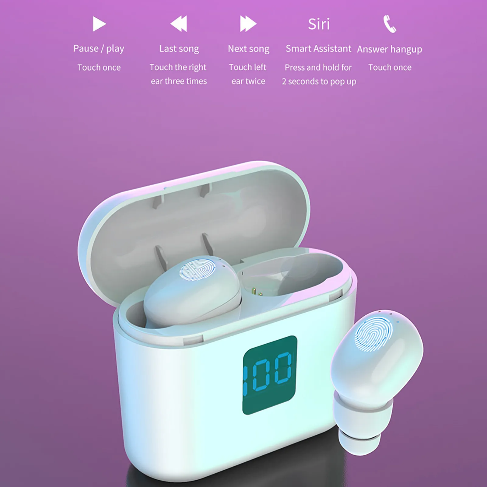 3500mAh LED Bluetooth Wireless Earphones X11B Waterproof Bluetooth Earbuds TWS Touch Control Sport Headset Wireless Noise Headph