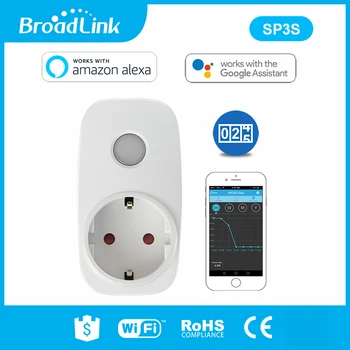 

Broadlink SP3S EU/Contros Smart Wireless WiFi Socket Power Supply Plug 16A 3500w with Energy Meter IOS Android Remote Control