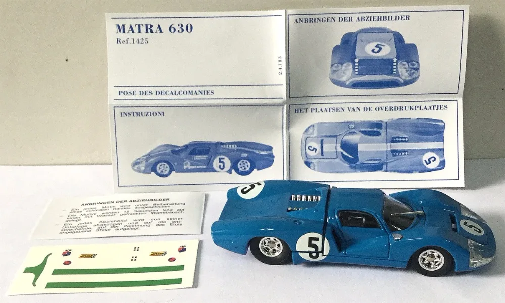 Atlas Dinky Toys 1425E MATRA 630 Ле-Ман 1:43 литой модельный автомобиль