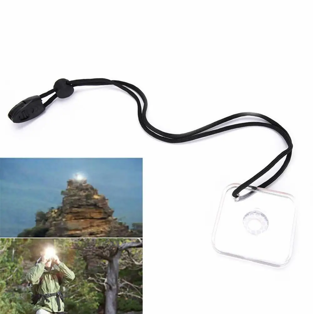 1 Piece Outdoor Reflective Signal Mirror Survival Kit