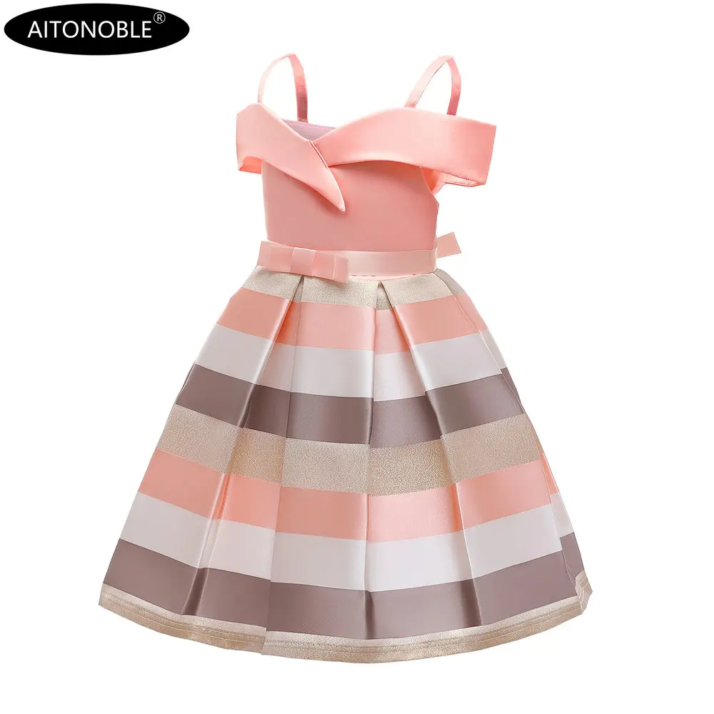 Aitonoble New Costume Christmas Dress Girl's Dress Children Skirt Cosplay Christmas For Girls With a Gift Bag