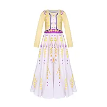 Г. Платья принцессы для девочек с героями мультфильма «Анна и Эльза» Праздничный костюм для девочек на день рождения детское платье для девочек «Эльза» забавная одежда