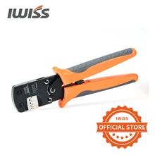 IWISS IWS-3220 Ratchet Crimping Plier Hand Crimper Tools for Narrow-Pitch Connector Pins Crimp Range 0.03-0.5mm² (AWG: 32-20)