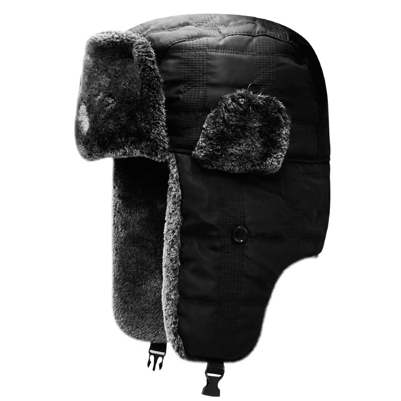 Зимняя шапка-ушанка muts gorro, Русская Шапка, шерстяные шапки, уличная Лыжная теплая шапочка с шарфом, шапка-бомбер - Цвет: photo color