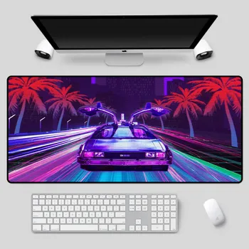 

XGZ Large size exquisite mouse pad colorful car pattern desk pad home computer notebook office rubber keyboard pad