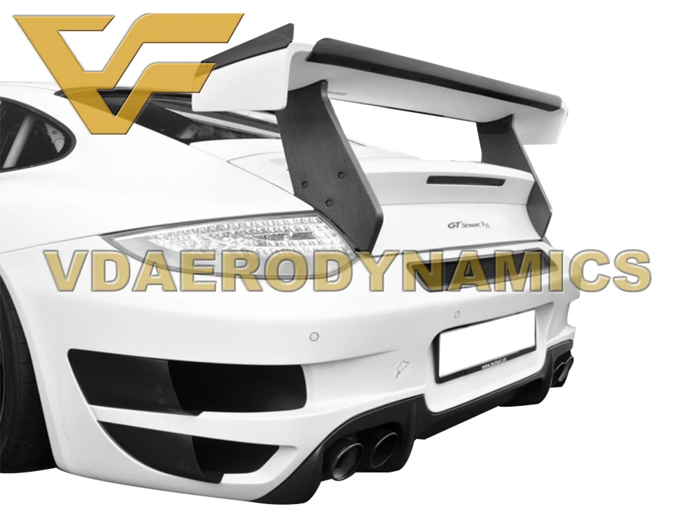 Подходит для 04-11 997 997,1 997,2 Porsche 911 Carrera S 4 4S GTS VAD-TR пластик, армированный волокном, углеродное волокно заднее крыло спойлера