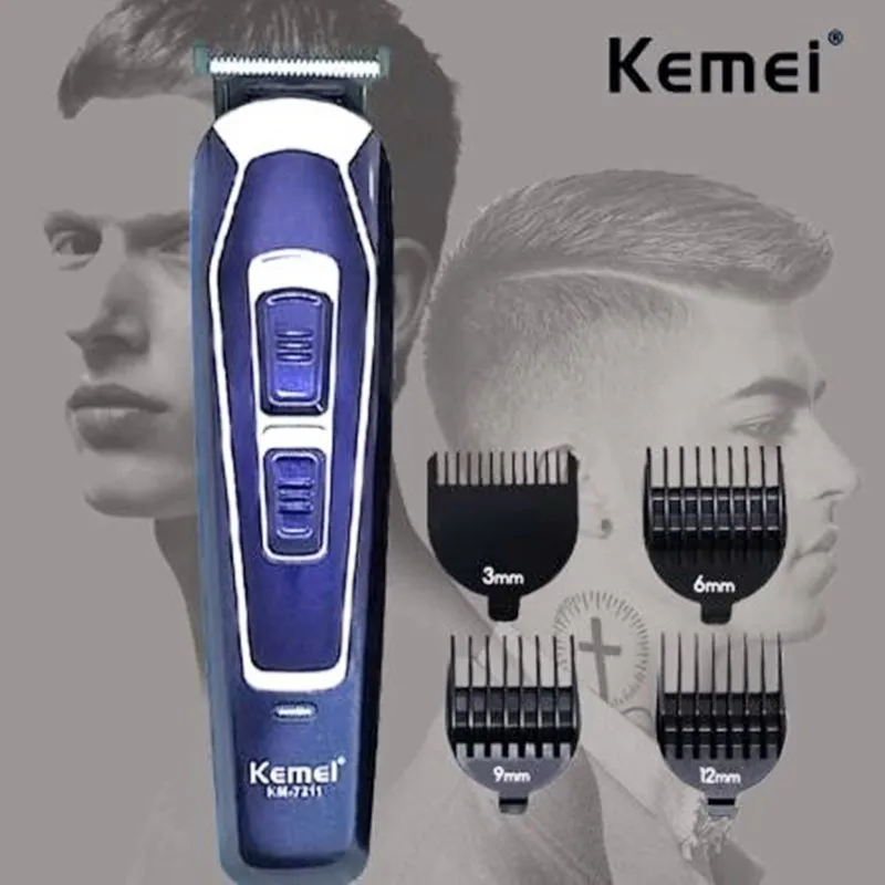 Профессиональная машинка для стрижки волос, низкий уровень шума, триммер для мужчин, бритва, быстрая перезаряжаемая, тонкая настройка, электрическая машинка для стрижки, триммер для бороды, 45D
