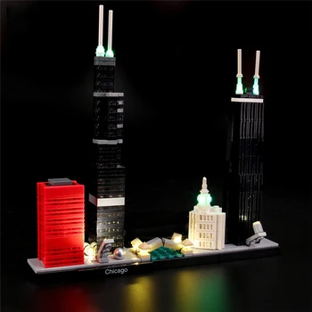 

LED Light Kit For Architecture Chicago Light Set Compatible With 21033 (NOT Include The Model)